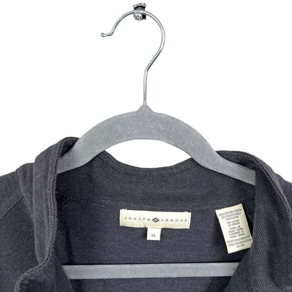 Joseph Abboud Quater Zip Sweater Mock Collar Sleeve Pocket Gray Men‎ Sz XL - Picture 3 of 6